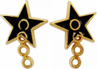 Chanel gold gold Plating Stud Earrings (Pre-Owned)