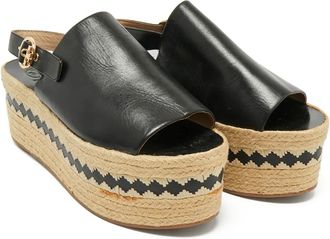 Tory Burch Espadrillas in pelle - Nero