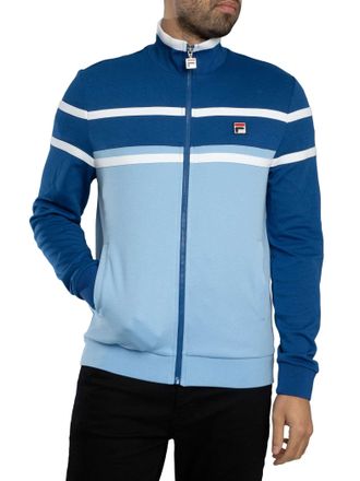 Fila Giovanni Trainingsjack Met Contrasterende Panelen, Blauw