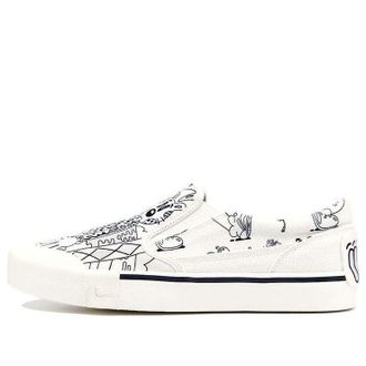Li-Ning (WMNS) Li-Ning Boogle x Steven Harrington Skate Shoes White Black AECR072-3