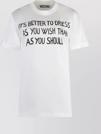 Moschino graphic crew neck t-shirt