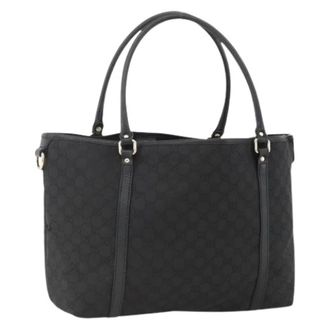 Gucci Borsa Tote Pre-owned in Tela GG - - Pre-owned - Donna - Nero - ONE SIZE