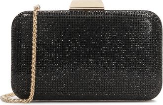 Kazar Kleine glanzende avondhandtas - Dames - Clutches - Zwart - ONE Size - Tassen