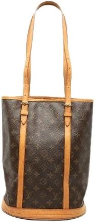 Louis Vuitton Pre-owned Bucket Bags, female, Brown, Size: ONE SIZE Pre-owned Bucket GM