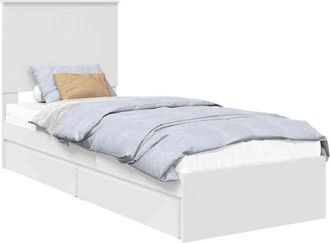 vidaXL Cama Con Almacenamiento 75 X 190 Cm Madera De Ingenier&iacute;a Vidaxl
