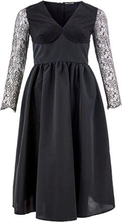 Lardini Midi Dresses, female, Black, Size: XS Elegant Black Polyester Dress