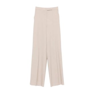 Max Mara Wide Trousers, female, Beige, Size: 2XS Girone Trousers