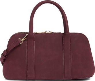 Urban Expression Barrel Faux Suede Shoulder Bag in Burgundy at Nordstrom Rack