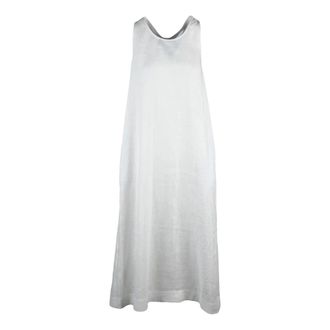 Max Mara Douglas Abito Garzato - Dames - Jurken - Wit - Maat: 2XS Linnen