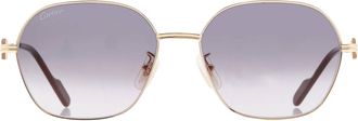Cartier Premiere Grey Round Ladies Sunglasses CT0569SA 001 56