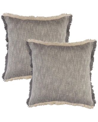 LR Home Set Of 2 Aspen Solid Throw Pillows