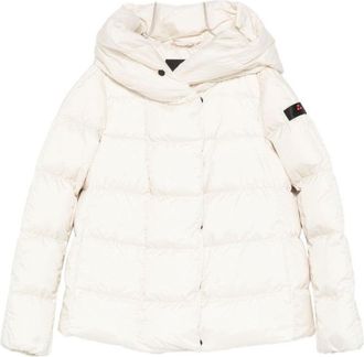 Peuterey White Coat With Tailored Fit