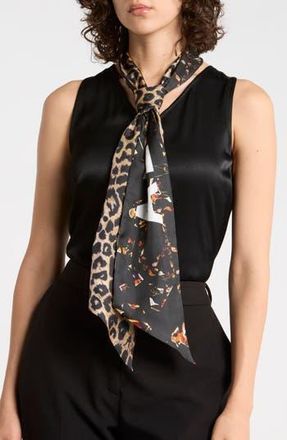 AllSaints Kateri Silk Scarf in Black at Nordstrom Rack