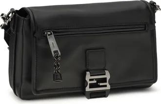 Fendi Mens Flux Messenger Shoulder Bag Nero+rut.ubl.sat Calf Leather Bos Taurus