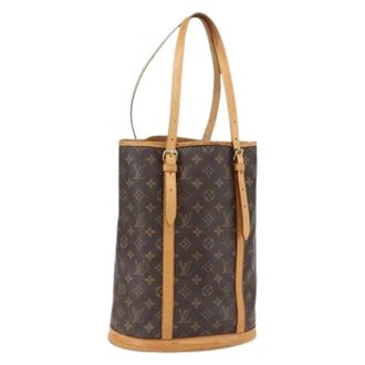 Louis Vuitton Pre-owned Bucket Bags, female, Brown, Size: ONE SIZE Pre-owned Bucket Bag