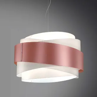 Linea Zero Bea L&aacute;mpara De Suspensi&oacute;n Cinco Luces Rosa Di&aacute;metro 60x H38 Cm