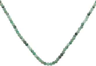 Mateo Bijoux 14K Yellow Gold Emerald Beaded Necklace - Womens - 18kt Gold