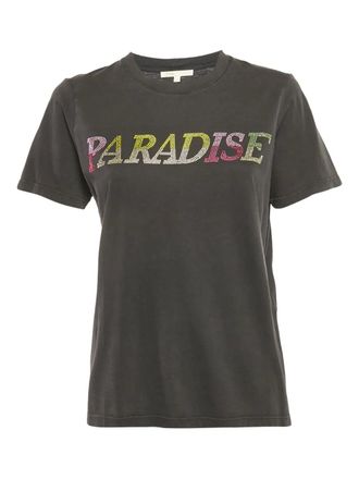 Maje Paradise embellished T-shirt - Grey