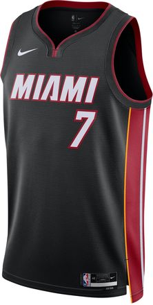Nike Giannis Antetokounmpo Miami Heat Icon Edition Nike Mens Brand Dri-FIT NBA Swingman Jersey in Black | DN2011-024