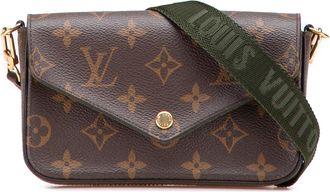 Louis Vuitton Pre-owned Womens Pochette Kirigami Crossbody - Brown Textile - One Size
