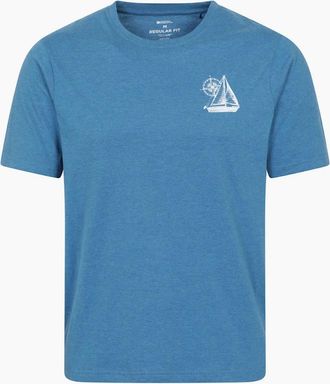 Mountain Warehouse Mens Mountain Warehouse Mens Sailboat T-Shirt - Blue - Size: 40