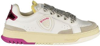 Blauer White Polyurethane Women Womens Sneaker