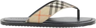 Burberry Archivio Check Teenslippers - Heren - Slippers - Veelkleurig - 41 EU - Schoenen