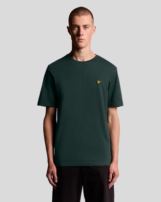 Lyle & Scott katoenen T-shirt met ronde hals - Groen
