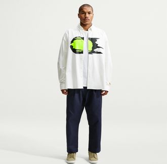 Nike Mens Club Rules Pleated Pants in Blue | IQ8445-451
