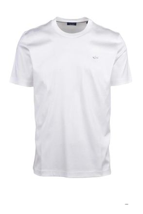 Paul & Shark White Cotton T-shirt