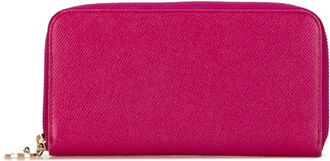 Bulgari Pink Leather Long Wallet (Bi-Fold) (Pre-Owned)