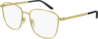 Gucci Gg 0804O Brillenmontuur - Dames - Brillen - Geel - 54 MM - Accessoires