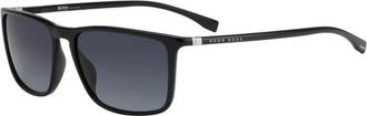 HUGO BOSS Stijlvolle zonnebril van premium kwaliteit - Heren - Zonnebrillen - Zwart - 57 MM - Accessoires