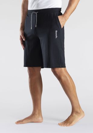 Bench Sweatshorts BENCH. LOUNGEWEAR, Herren, Gr. 60/62 (XXL), N-Gr, schwarz, Sweatware, Obermaterial: 60% Baumwolle, 40% Polyester, unifarben, Basic, bequem