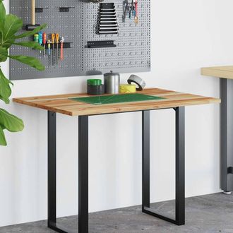 Berkfield Home Versatile Desk Top Oil Finished 100x80x2 cm Solid Wood Acacia in Brown | Size: 100 x 80 x 2 cm
