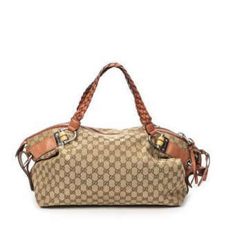 Gucci Large Bamboo Bar Boston schoudertas