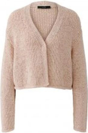 Oui Jacke - Dames - Vesten - Roze - L - Katoen - Truien & Vesten