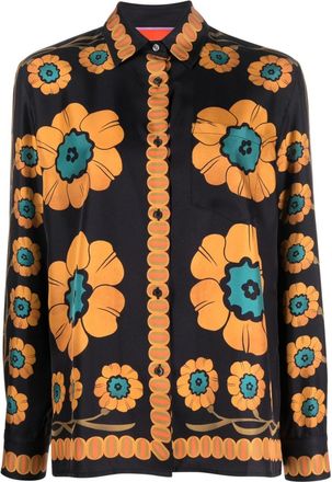 La DoubleJ Boy silk shirt - women - Silk - S - Black