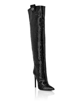 Philipp Plein High-Heeled Overknee Boots 12