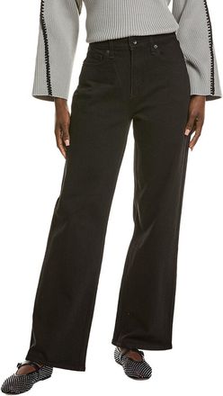 Rag & Bone Lori Black Mid-Rise Wide Leg Jean