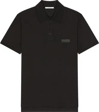 Givenchy Polo In Cotton With Paris Gros Grain