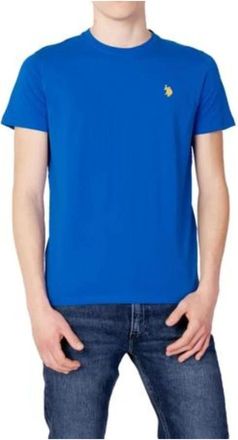 U.S.Polo Association Cotton Logo T-Shirt - Heren - T-shirts - Blauw - XL - Katoen - Tops