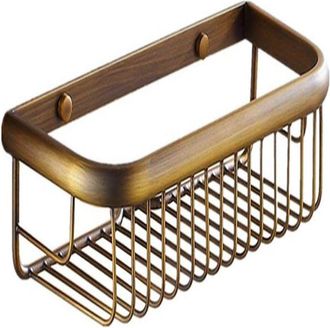 OEM Etagere De Douche - Laiton Massif - Finition Antique - 30 Cm - Pour Salle De Bains Cuisine Chambre - 1 Piece