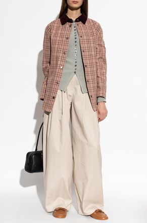 Emporio Armani Plaid-patterned Jacket, Womens, Pink