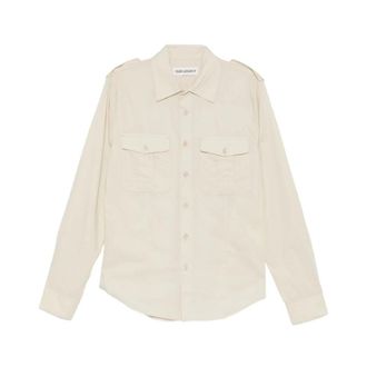 Our Legacy Lean Shirt - Heren - Casual Overhemden - Beige - S - Katoen - Overhemden