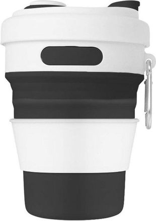 OEM Vaso Plegable Voyage, Vaso Plegable De Silicona, Taza De Caf&eacute; Port&aacute;til, Vasos Plegables De Silicona Con Tapa (negro)