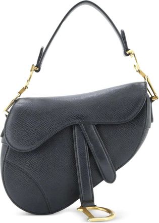 Dior Saddle Handbag Leather Mini shoulder bag - Zwart