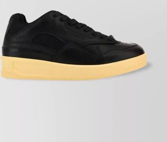 Jil Sander leather basket sneakers