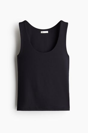H&M Tanktop aus Mikrofaser - Schwarz