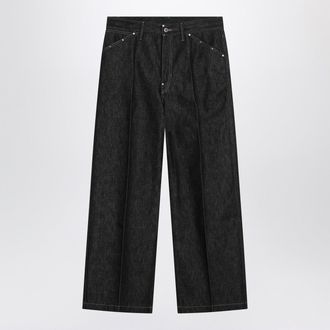 Christophe Lemaire Schieferfarbene Jeans mit Nieten